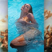 VibRaMy - NARODZINY VENUS Obraz Olejny 90x160 MALOWANY RĘCZNIE