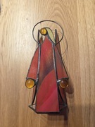 Anioł witrażowy 3D czerwony