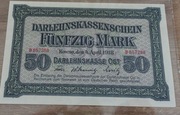 50 marek 1918 Kowno UNC Oberost nie 1916 nie 1940 1948 1946 1947 1945 1919