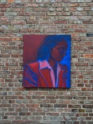 Obraz kobiety malowany ręcznie 90x100cm Kamila Wach