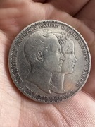 Bawaria, 2 Talary 1842 Zaślubinowe rzadkie