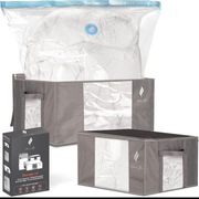 Zestaw dwóch worków próżniowych z pudełkami 
