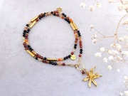 Granat, turmalin, agat, hematyt, stal - UNIKAT 