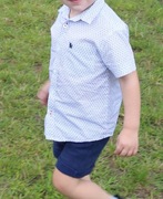 Elegancka Koszula krótki rękaw 2 lata +