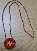Naszyjnik etno folk vintage hippis handmade lata 70/80