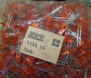 [5szt] VQA14 E dioda czerwona LED 2,5x5 prostokątna RFT