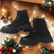 Czarne trapery kozaki skarpetkowe 40 41 