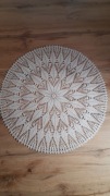Serweta(obrus)szydełkowa okrągła o śred.66 cm, rękodzieło 