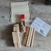 Nowa gra drewniana Kubb - szwedzkie szachy