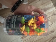 WOOPIE Gra Edukacyjna Montessori Sorter Kolorów Dinozaury 56 El.