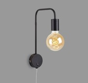 Kinkiet ścienny czarny retro 