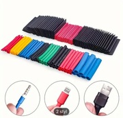 Rurki termokurczliwe zestaw rurek KONEKTORY 580szt Zestaw Węży Kurczliwych