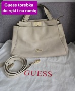 Guess torebka beżowa z odpinanym paskiem