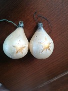 Bombka choinkowa szklana 5 cm na 6 cm PRL