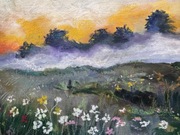 Obraz na panelu malarskim "Łąki" 40x50 cm