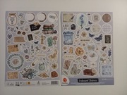 Naklejki planer scrapbooking DecoTime 2 szt. arkusze A4 - starocie urocze