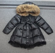 Płaszcz zimowy rozkloszowany futro tiul 128