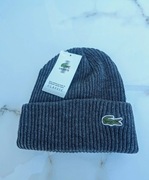 Oryginalna, ciepła czapka bawełniana Lacoste