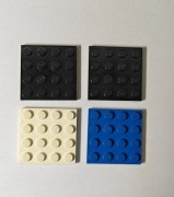 Lego 3031 płytka 4x4 mix - 4 sztuki !