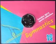 50 PENCE LONDON 2012 Gymnastics - moneta okolicznościowa na IO w Londynie
