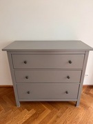 komoda HEMNES IKEA 3 szuflady, szara