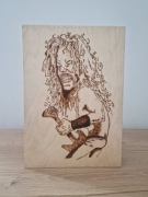 James Hetfield Metallica karykatura, A4, (prezent, obraz, pirografia)