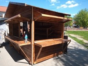 Drewniany domek handlowy,kiosk