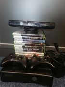 Xbox 360, kinekt, 2 pady i gry 