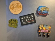 Ramka na łatkę medal z HYROX z magnesami jako zawieszka na lodówkę 