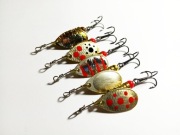 Obrotówki Ubik błystki obrotowe 2/5g zestaw pstrąg okoń kleń