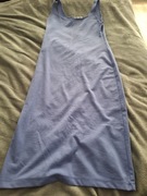 Prosta bawełniana sukienka #Zara# na ramiączkach – jasnoniebieska