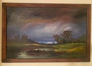 Obraz „Cisza przed burzą” Ryszard Mraz, akryl 