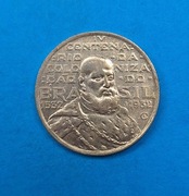 Brazylia 2000 realów 1932, bdb stan, srebro 0,500
