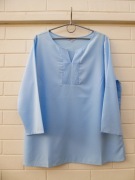 Bluzka GreenPoint rękaw 3/4, błękitna rozmiar 44