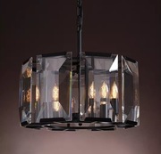 ALMIDECOR nowy żyrandol kryształowy Sequence Round czarny 9560165