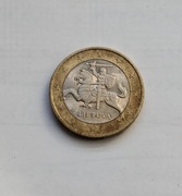 1 Euro -  Litwa 2015r, śr. 23,25mm, waga 7,50g