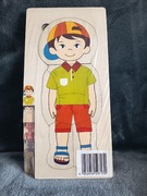 Drewniane puzzle cialo