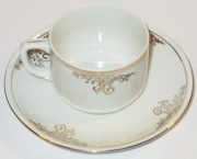 ĆMIELÓW / FILIŻANKA DO KAWY ZE SPODKIEM / SERWIS KAWOWY