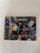 Instrukcja do gry Micro Machines na Nintendo Gameboy Game Boy DMG-H3-EUR