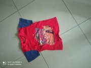 Koszulka T-shirt 122 cm czerwona Auta Disney