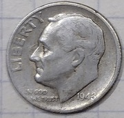 0696 USA 10 centów DIME 1948 S  srebro rzadka