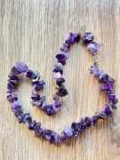 Naszyjnik z ametystu, 47 cm, stan idealny