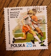 MISTRZOSTWA ŚWIATA W PIŁCE NOŻNEJ Meksyk Mexico 1966 - Polska 25 zł PWPW