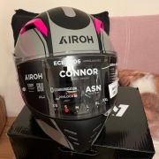 kask motocyklowy AIROH CONNOR ACHIEVE pink matt