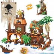 ZESTAW KLOCKÓW WYSPA PIRATÓW 2w1 – 833 ELEMENTY