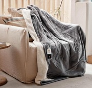 GOTCOZY Koc grzewczy 130 x 180 cm – miękki, jedwabisty pluszowy koc 