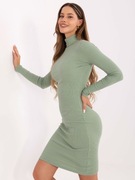 Pistacjowa bodycon sukienka basic Livia RUE PARIS