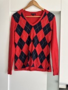 Sweterek cienki Tommy hilfigier w romby s