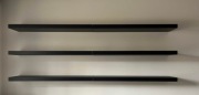 Zestaw dwóch półek ściennych Ikea LACK, czarnobrąz,  110x26 