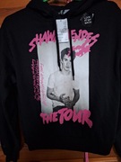 Bluza czarna dresiwa  z naxrukiem obustronnie S H&M